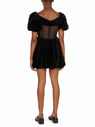 Simone Rocha Sculpted Puff Sleeve Dress Black flsra0250003blk