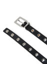 GANNI Eyelet Thin Waist Belt Black Black flgan0251101blk