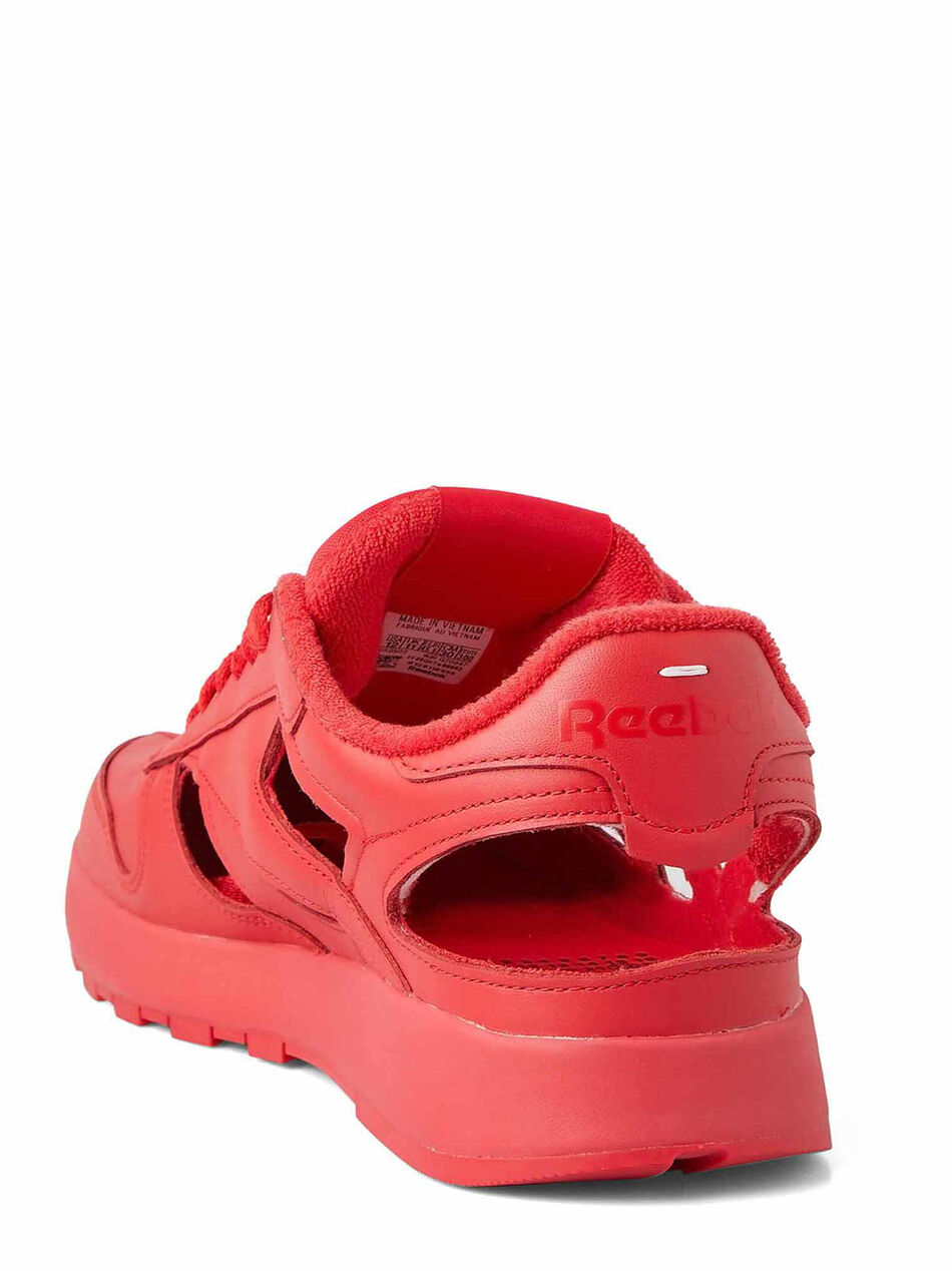 Classic Leather DQ Sneakers in Red