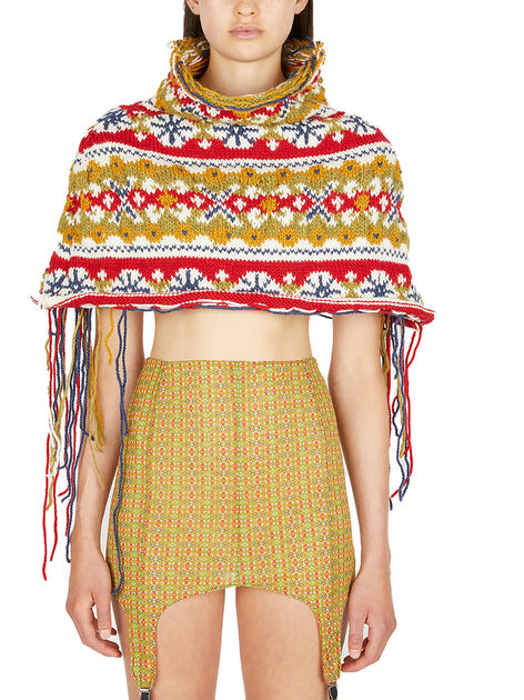 Folklore Fairisle Knit Cape