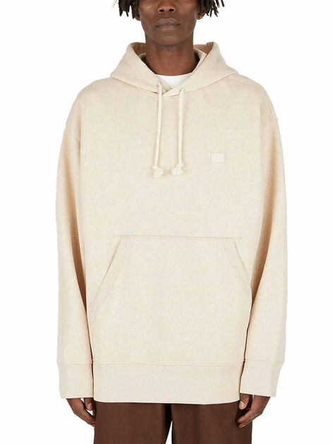 The Face Logo Hoodie in Beige