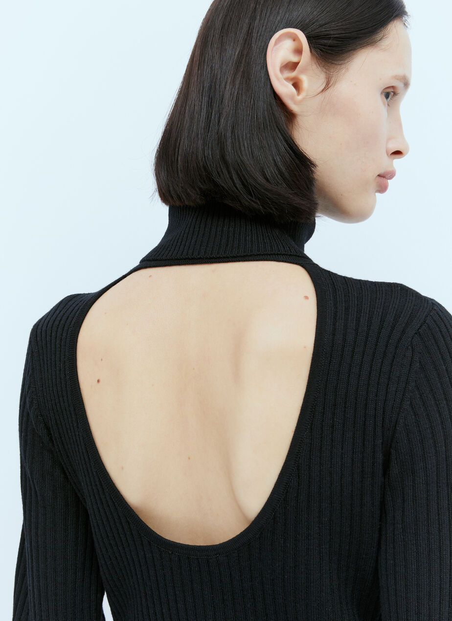 Open Back Wool Sweater