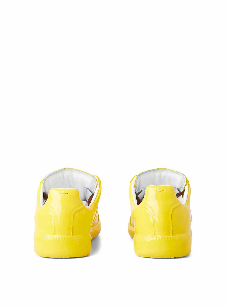 Replica Sneakers in Yellow Patent Leather