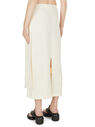 Jil Sander Wool Skirt with V-Cut Cream fljil0248004wht