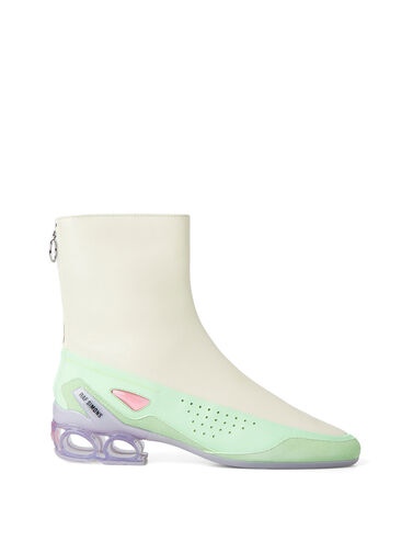 Raf Simons (RUNNER) Cycloid High Boots in Cream | THE FLAMEL®