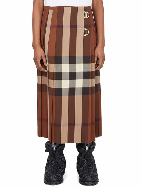 Winifred Skirt with Tartan Motif