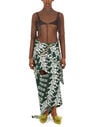 LOUISE LYNGH BJERREGAARD Draped Knitted Skirt Green flllb0248004blk