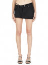 Alexander Wang Logo Bikini Asymmetric Skirt Black flawg0250025blk