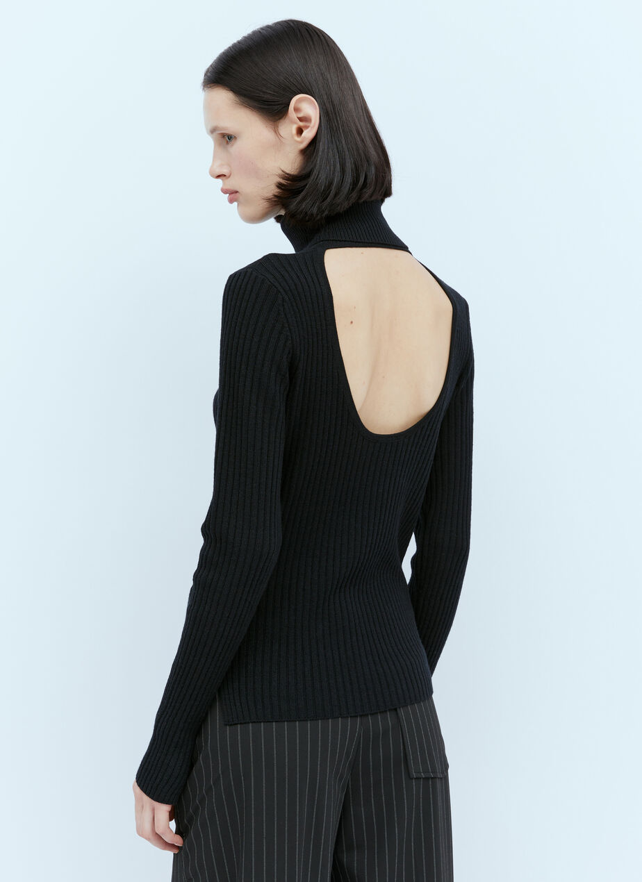 Open Back Wool Sweater