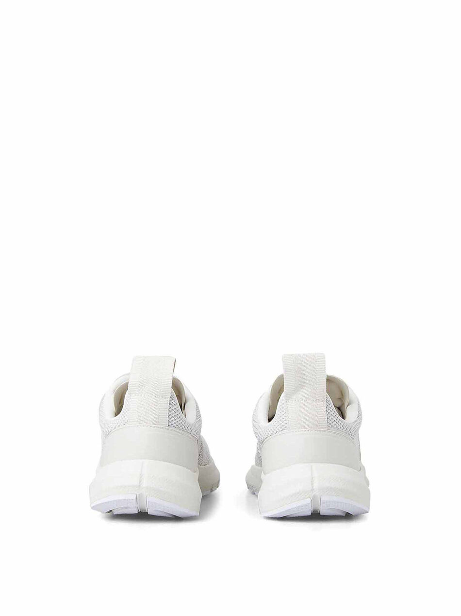 White Runner Sneakers with Logo