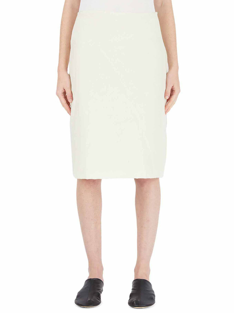 High Rise White Skirt