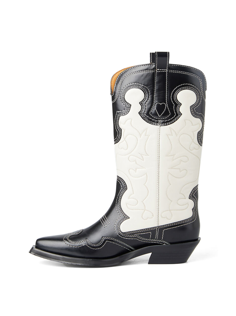 Mid Embroidered Western Boots