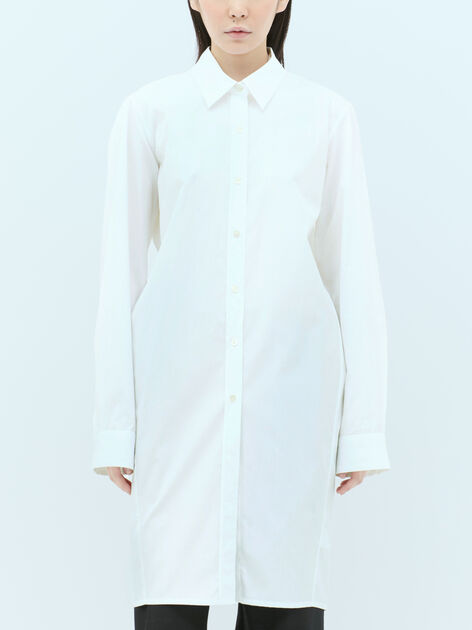 Open-Rear Poplin Shirt