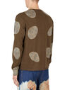 Eckhaus Latta Lapped Long Sleeve T-Shirt Brown fleck0149003brn