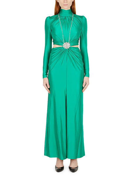 Gathered Cut-Out Dress