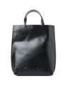 GANNI Banner Medium Tote Bag Black flgan0251100blk