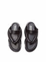 Jil Sander Leather Sandals With Plateau in Black Black fljil0243021blk