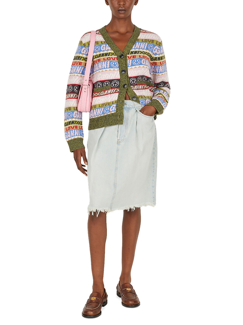 Logo Intarsia Cardigan