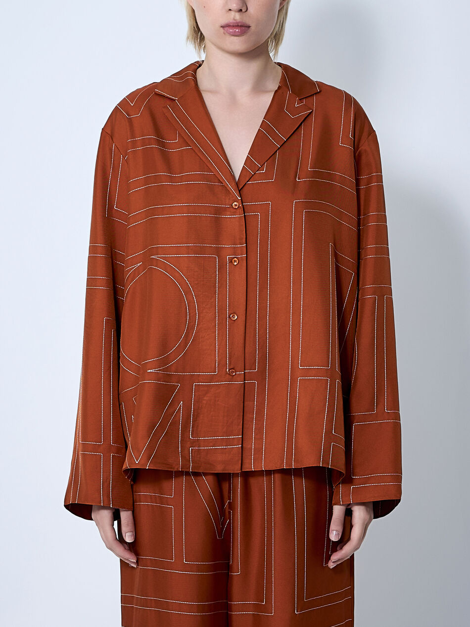 Monogram Silk Shirt