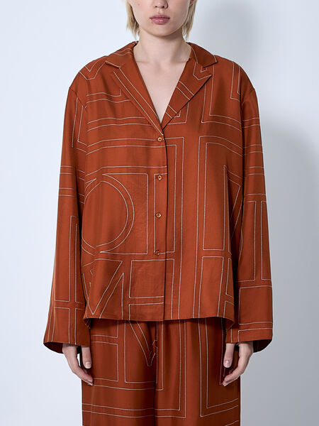 Monogram Silk Shirt