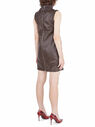 1017 ALYX 9SM Brown Leather Mini Dress Brown flaly0245003brn