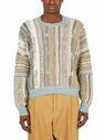 Acne Studios Knit Crewneck Sweater Beige flacn0148007grn