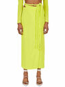 Dion Lee Wrap Skirt with Knot Closure Yellow fldle0247005yel
