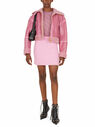 Blumarine Shearling Aviator Jacket Pink flblm0249009pin
