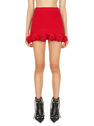 Blumarine Rose Wool Red Skirt Red flblm0250006col