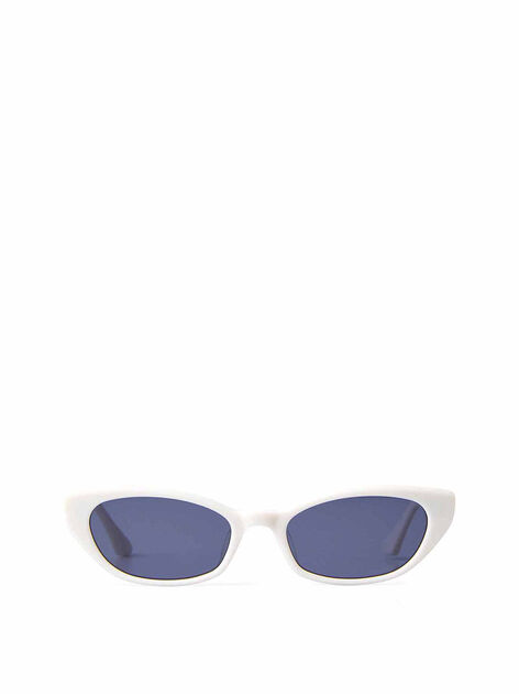Pesh Cat Eye White Sunglasses
