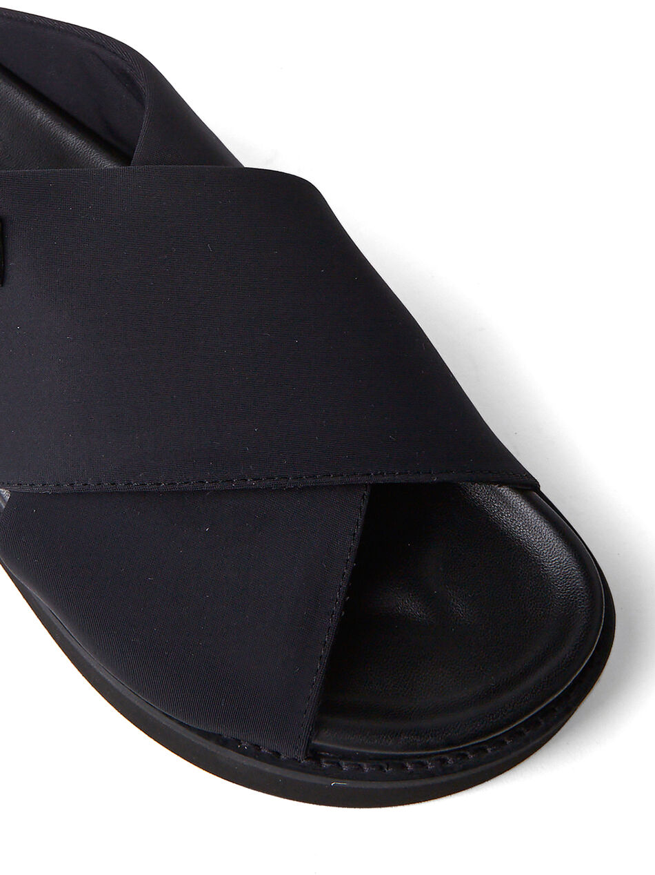 Wide Welt Crossover Sandals