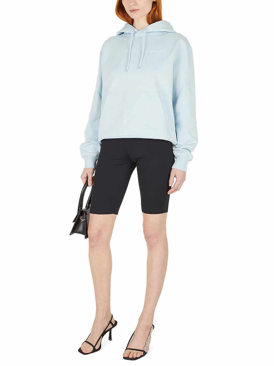 Le Brode Light Blue Hooded Sweatshirt