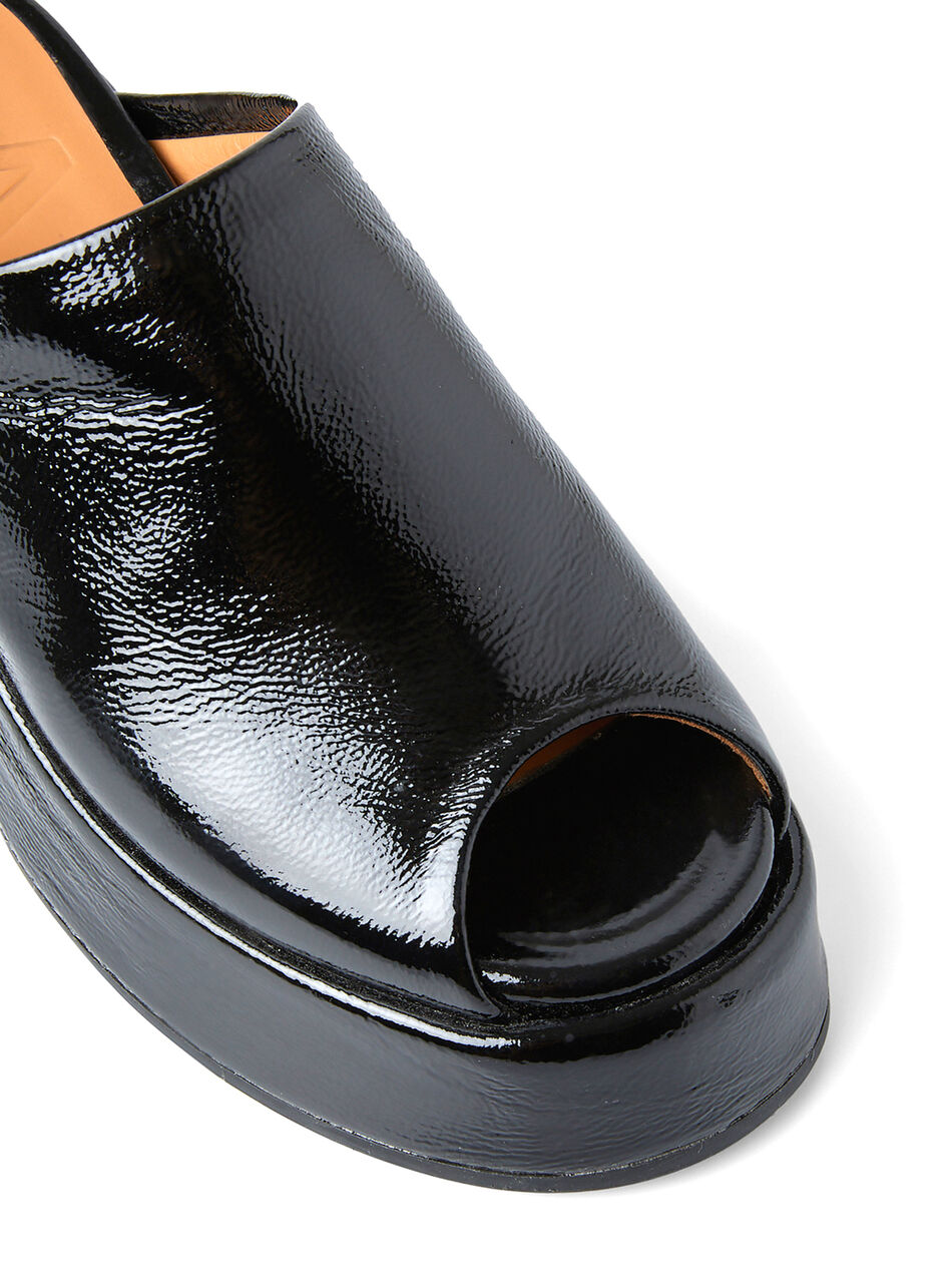 Retro Platform Wedge Mules