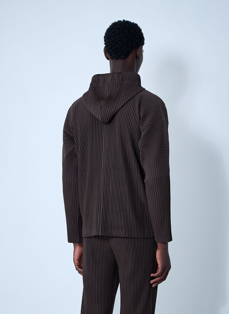 Pleated Hooded Jacket