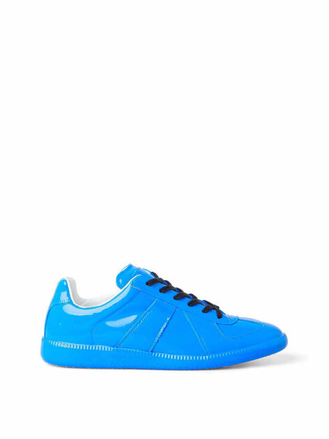 Replica Sneakers in Blue Patent Leather