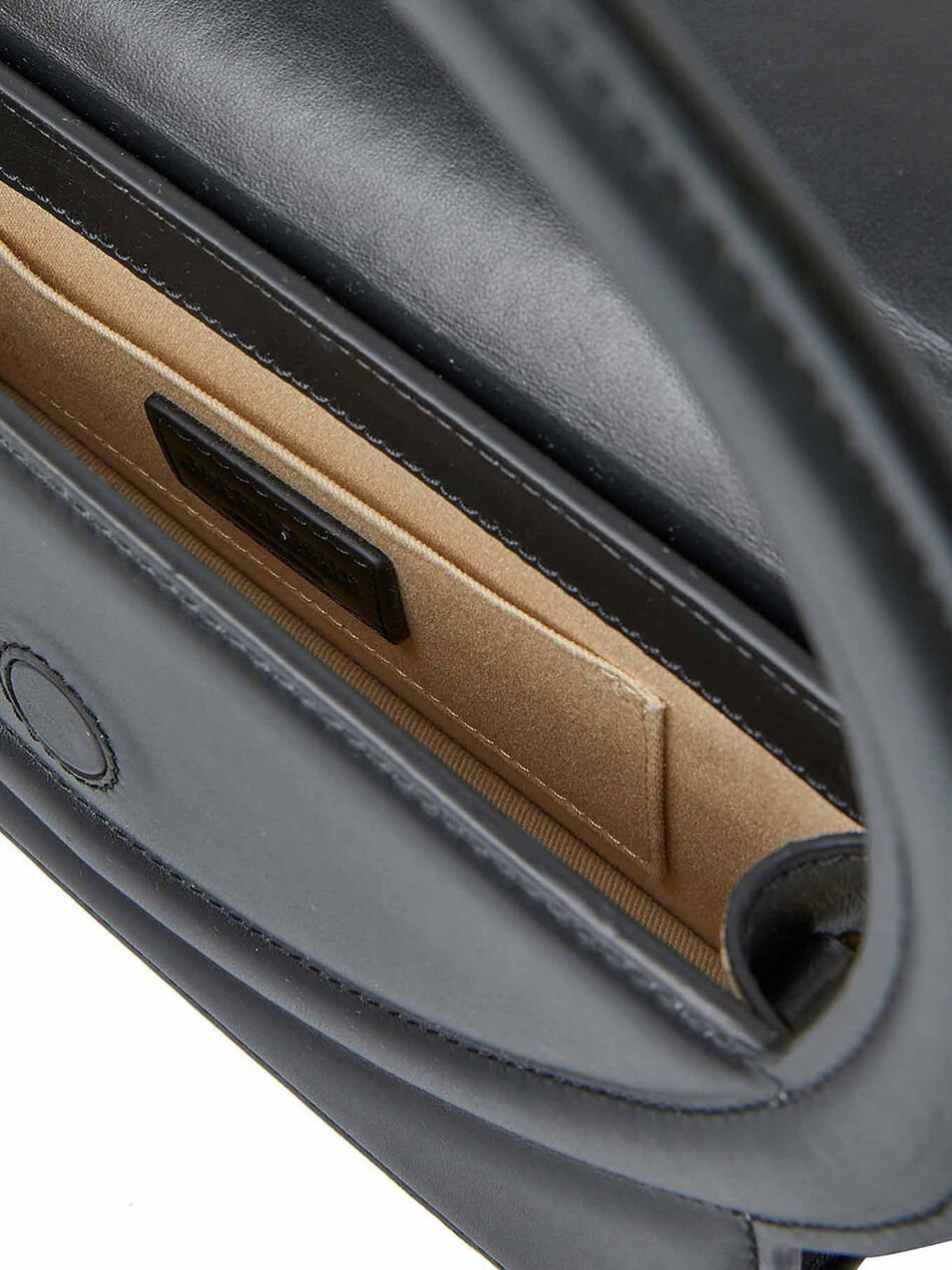 Le Sac Rond Handbag in Black Leather