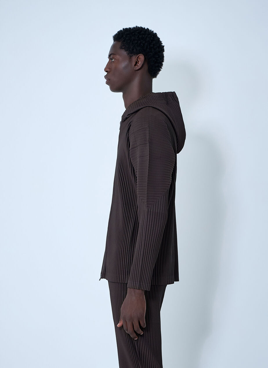 Pleated Hooded Jacket