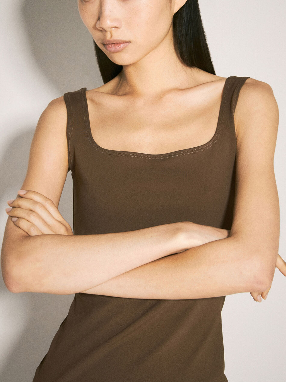 Square Neck Mini Dress