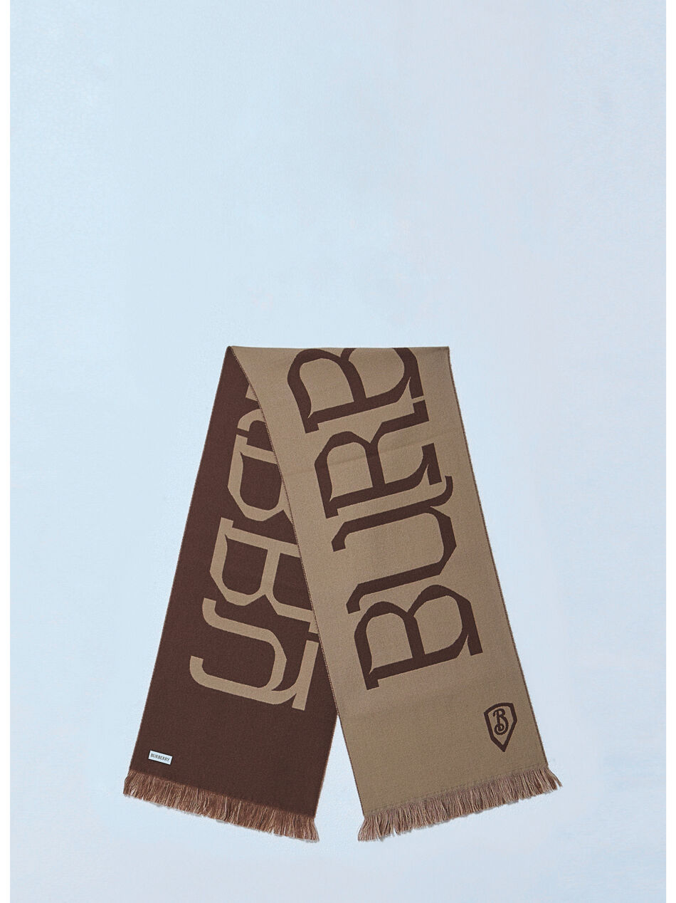 Logo Wool Scarf