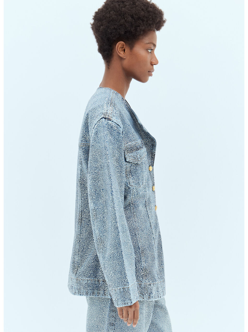 Sparkle Denim Blazer