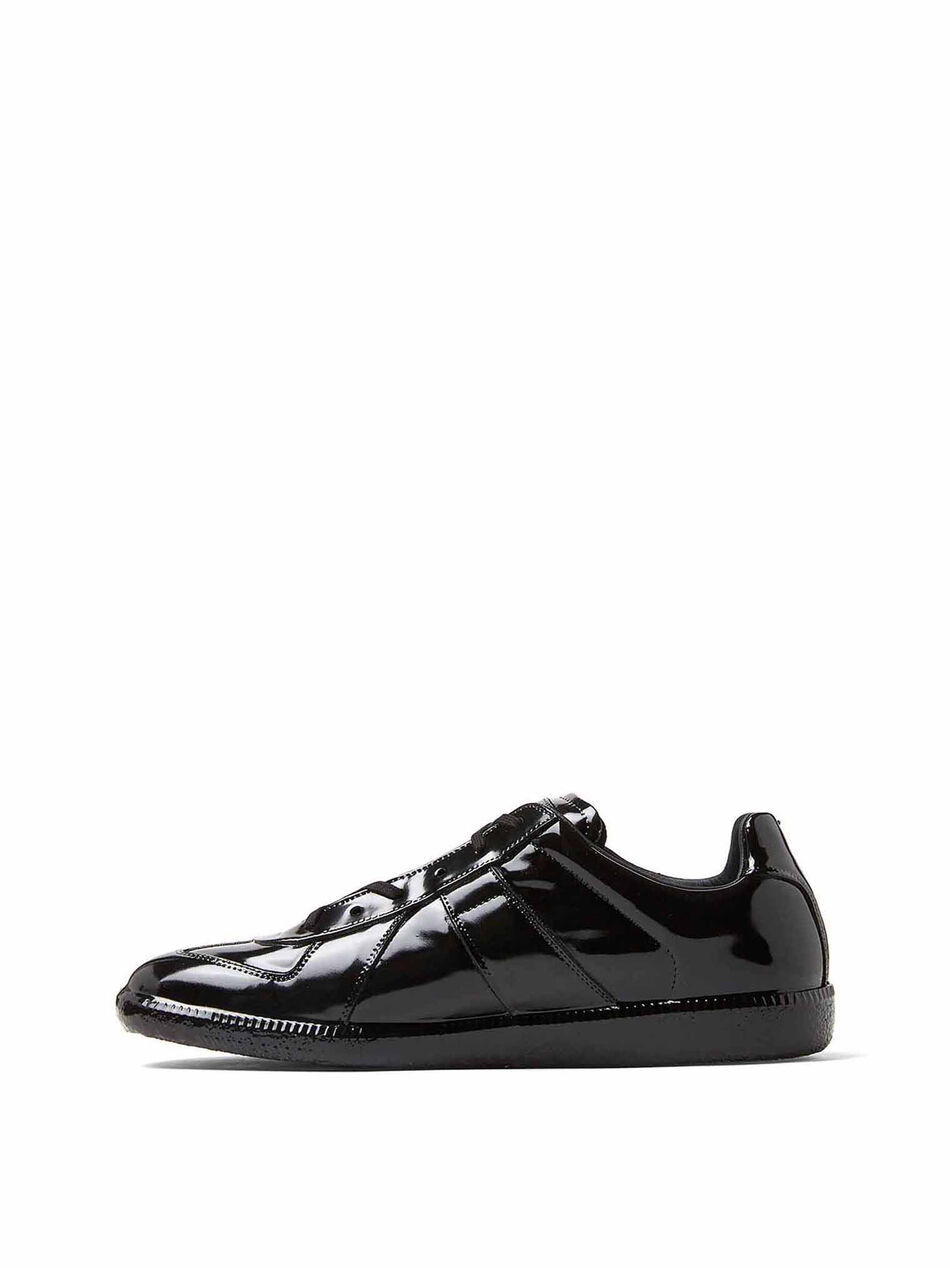 Replica Sneakers in Patent Leather Black