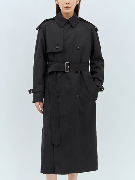 Long Wool Trench Coat