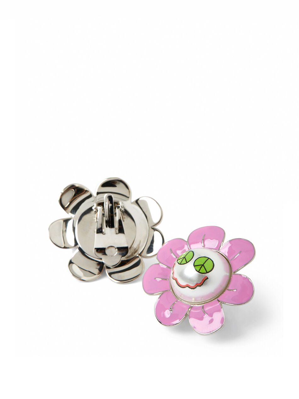 Space Daisy Clip On Earrings
