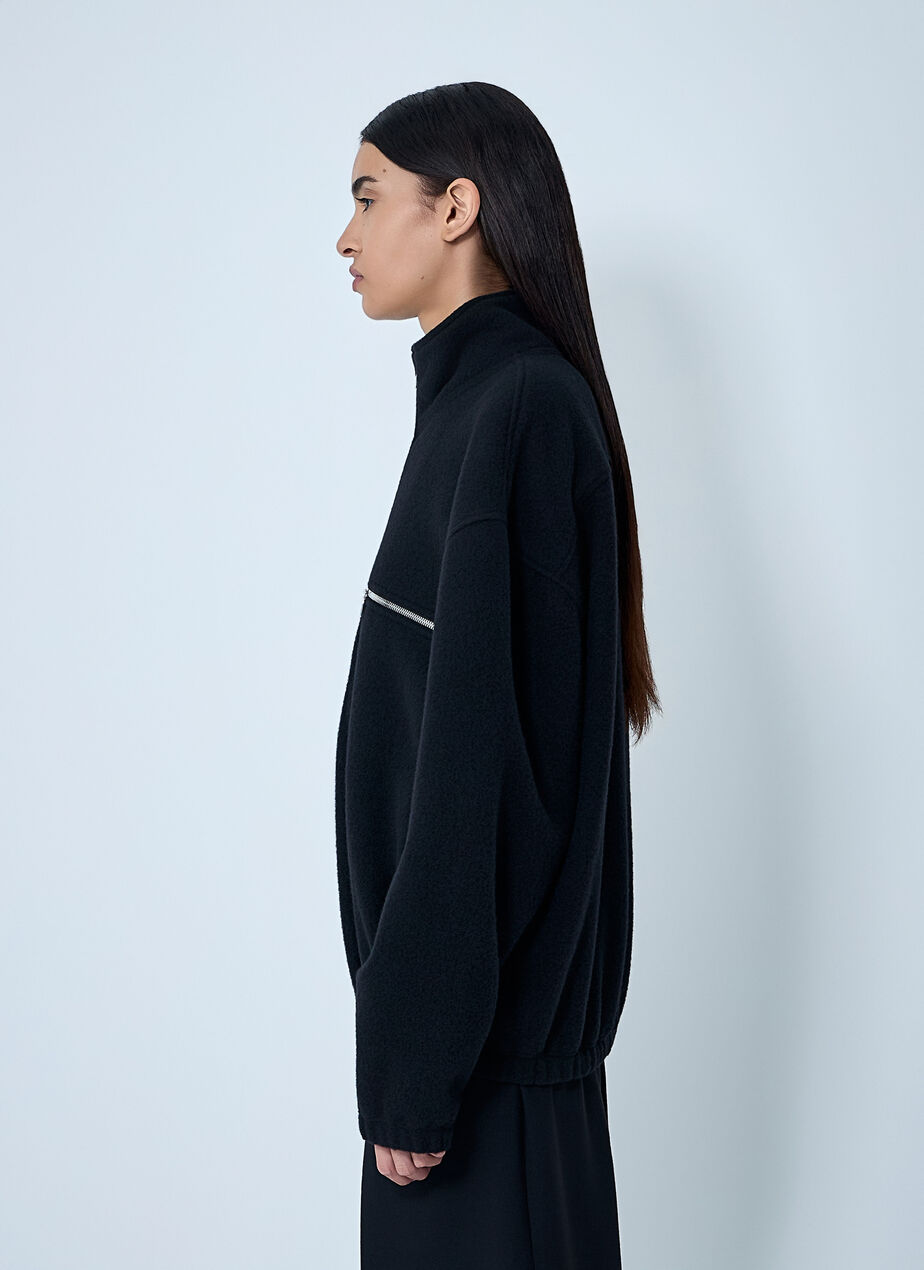 Zip-Up Fleece Sweatshirt