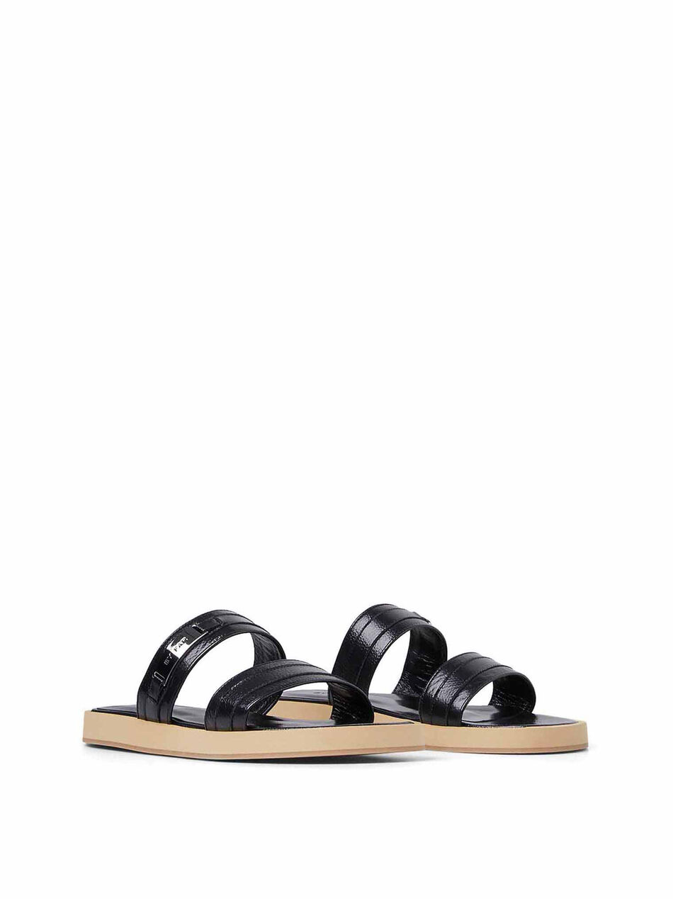 Easy Sandals in Black Leather
