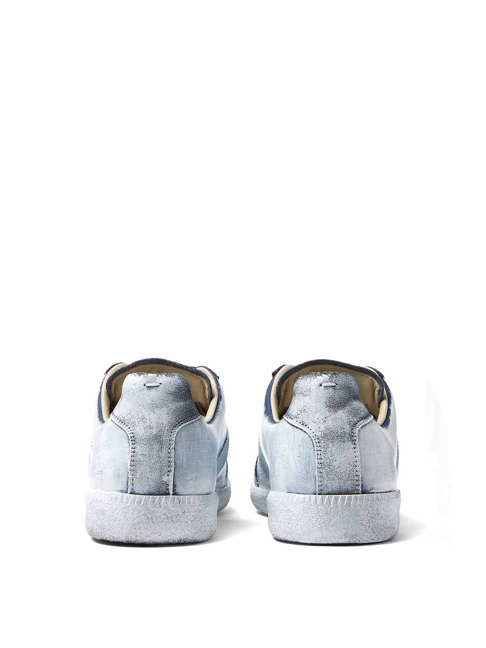 Replica Sneaker in Painted Effect Leather