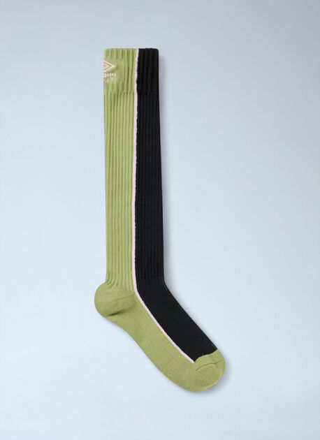 Logo Embroidery Rib Socks