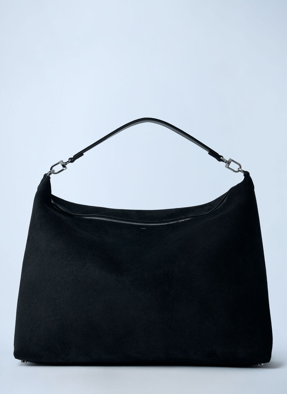 Suede Scoop Tote Bag