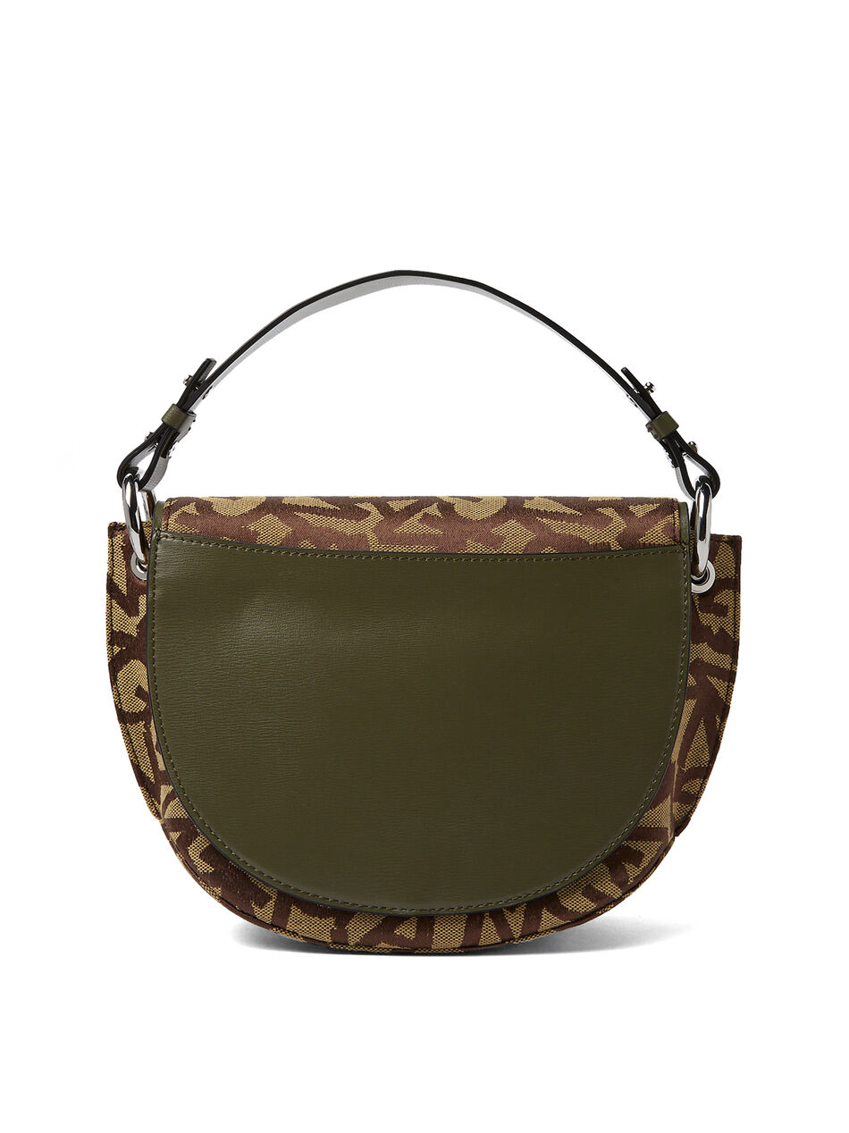 Banner Saddle Jacquard Shoulder Bag