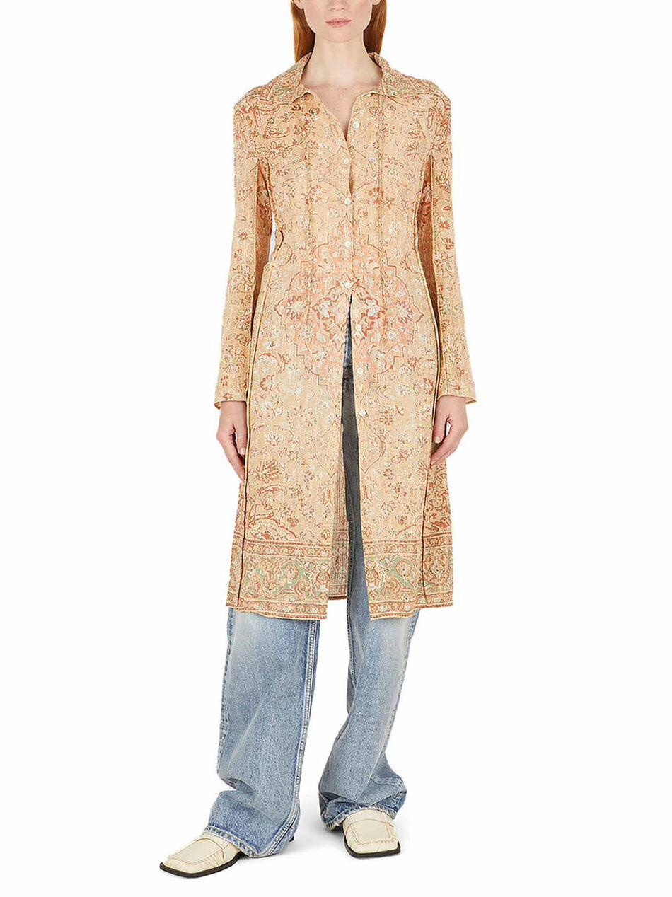 Buttoned Dress with Print